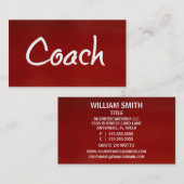 コーチビジネスカード 名刺 (正面/裏面)