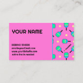 コーチピックボールのパステル私はピックボールのピンクが大好き 名刺 (裏面)