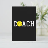 コーチファストピッチソフトボールギフトアイディアプリント サンキューカード (スタンド正面)