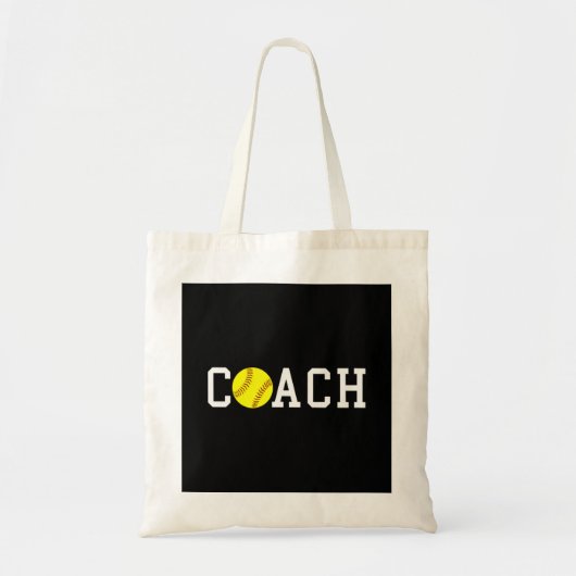 コーチファーストピッチソフトボールギフトアイディアプリント トートバッグ (正面)