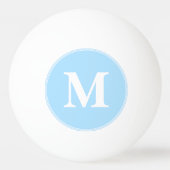 コーチプレーヤーモノグラムのイニシャル卓球ビール 卓球ボール (正面)