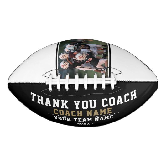 コーチモダンチーム名とチームフォトに感謝 アメリカンフットボール (正面)