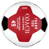 コーチモダン名チーム番号に感謝 サッカーボール (回転)