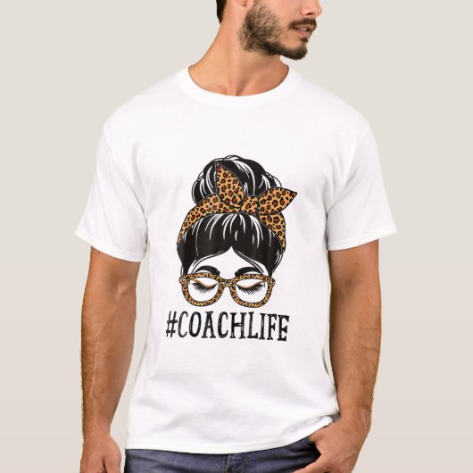コーチレオパードメッシーブンウィメンズ新学期 Tシャツ (正面)