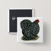 コーチンが斑を入れた鶏 缶バッジ (正面&裏面)