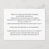 コーチングのカルテス：S.T.O.P. ポストカード (裏面)