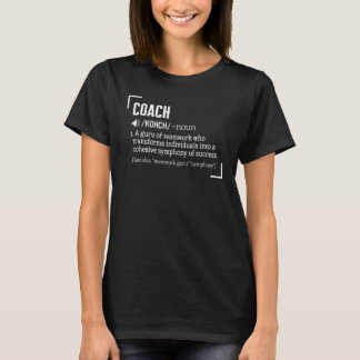 コーチングを変革するチームワークのコーチ教師アイディア Tシャツ