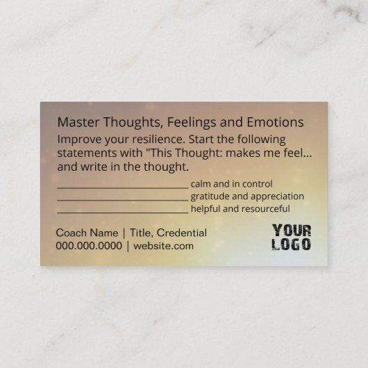 コーチングカード 名刺 (裏面)