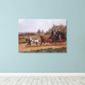 コーチングシーン キャンバスプリント (インサイチュ (ウッドフロア))