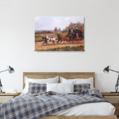 コーチングシーン キャンバスプリント (インサイチュ (寝室))