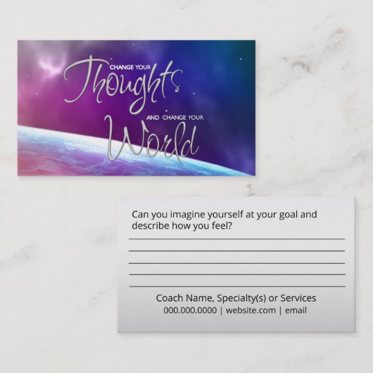 コーチング名刺 名刺 (正面/裏面)