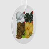 コーチンヘンズ4頭 オーナメント (正面)