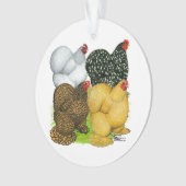 コーチンヘンズ4頭 オーナメント (正面)