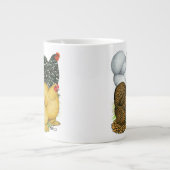 コーチンヘンズ4頭 ジャンボコーヒーマグカップ (正面)