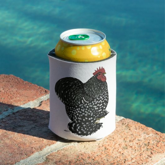 コーチン:まだら柄の雄鶏 缶クーラー (インサイチュ プール)