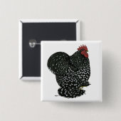 コーチン：黒い毛根 缶バッジ (正面&裏面)