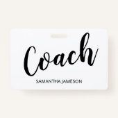 コーチ名バッジ バッジ (正面)