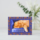 コーチ子猫カスタムペットシッターの広告ポストカ ポストカード (スタンド正面)