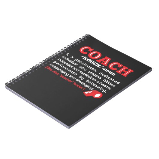 コーチ定義おもしろいなチームコーチ ノートブック (左側)