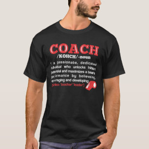 コーチ定義おもしろいなチームコーチ Tシャツ