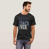 コーチ定義おもしろいコーチティーベストコーチエバー Tシャツ (正面フル)