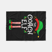 コーチ小妖精や小人クリスマスファミリーマッチンググループ フリースブランケット (正面(横))