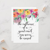 コーチ感謝していギフトコーチ感謝ギフト カード (正面/裏面インサイチュ)