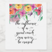 コーチ感謝していギフトコーチ感謝ギフト ワインラベル (シングルラベル)