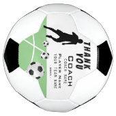コーチ感謝していサッカー選手ありがとう サッカーボール (回転)