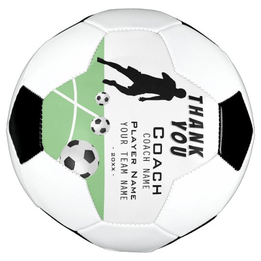 コーチ感謝していサッカー選手ありがとう サッカーボール (回転)