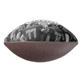 コーチ感謝していーすべてのプレイヤーがb&w写真に署名した名前 アメリカンフットボール (回転90)