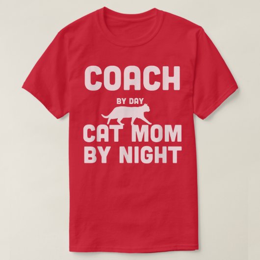 コーチ猫ママ夜Tシャツ Tシャツ (デザイン正面)