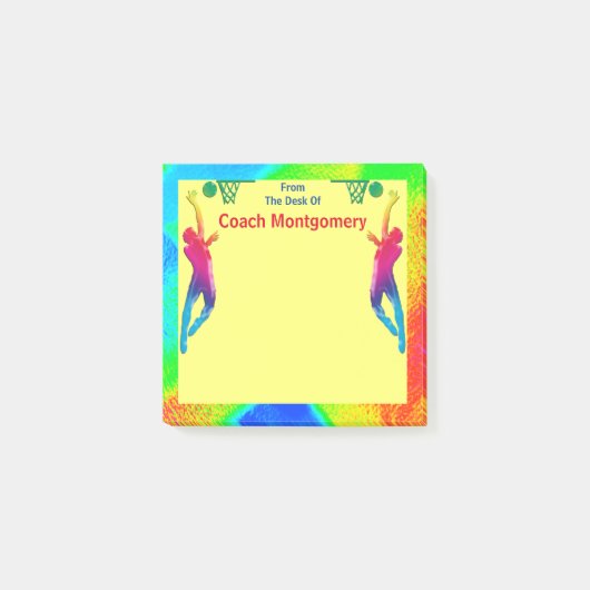 コーチ用明るいエネルギッシュテーマ ポストイット (正面)