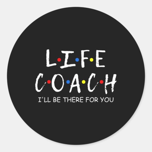 コーチ私はメンター精神衛生Sのためにそこにいる ラウンドシール (正面)