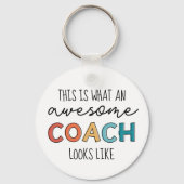 コーチ素晴らしー |史上最高のコーチ |コーチおもしろいギフト キーホルダー (正面)