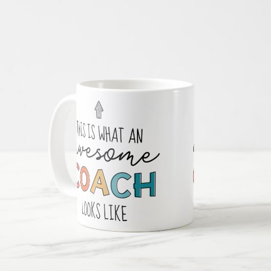 コーチ素晴らしー |史上最高のコーチ |コーチおもしろいギフト コーヒーマグカップ (正面左)
