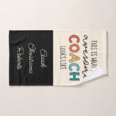 コーチ素晴らしー |史上最高のコーチ |コーチおもしろいギフト ハンドタオル (ハンドタオル)