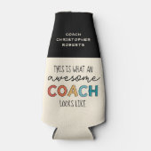 コーチ素晴らしー |最高パーソナライズされたのコーチの贈り物 ボトルクーラー (正面)