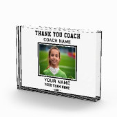 コーチ選手の名前チームスポーツありがとう フォトブロック (右)
