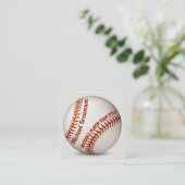 コーチ選手スクールスポーツ野球 スクエア名刺 (スタンド正面)