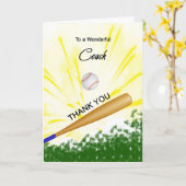 コーチ野球サンキューカード カード (黄色い花)