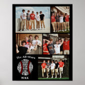 コーチ野球フォトコラージュ名チーム# ポスター (正面)