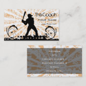 コーチ野球名刺 名刺 (正面/裏面)