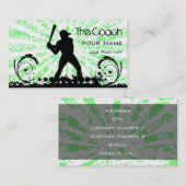 コーチ野球名刺 名刺 (正面/裏面)