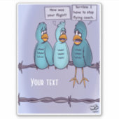 コーチ飛んでいるカスタムステッカー シール (正面)