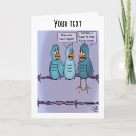 コーチ飛んでいるグリーティングカード カード