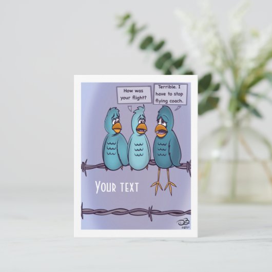 コーチ飛んでいるー ポストカード (スタンド正面)