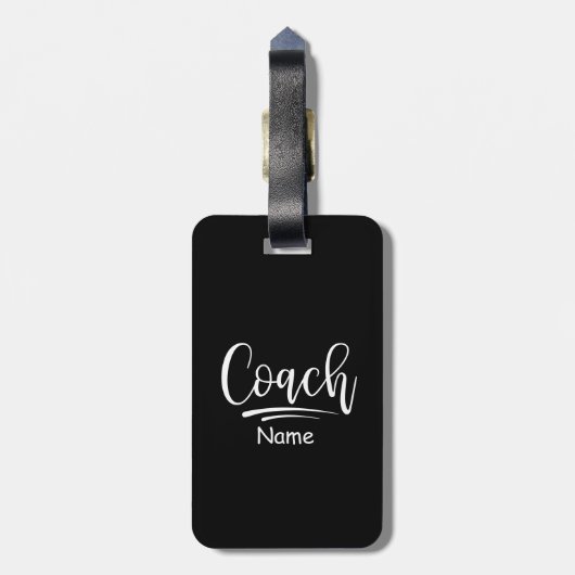 コーチ食べゴゴtのためのテニス睡眠テニスのリピート ラゲッジタグ (裏面縦)