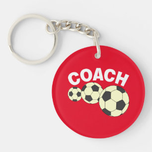 コーチ3サッカーボール キーホルダー