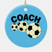 コーチ3サッカーボール セラミックオーナメント (裏面)